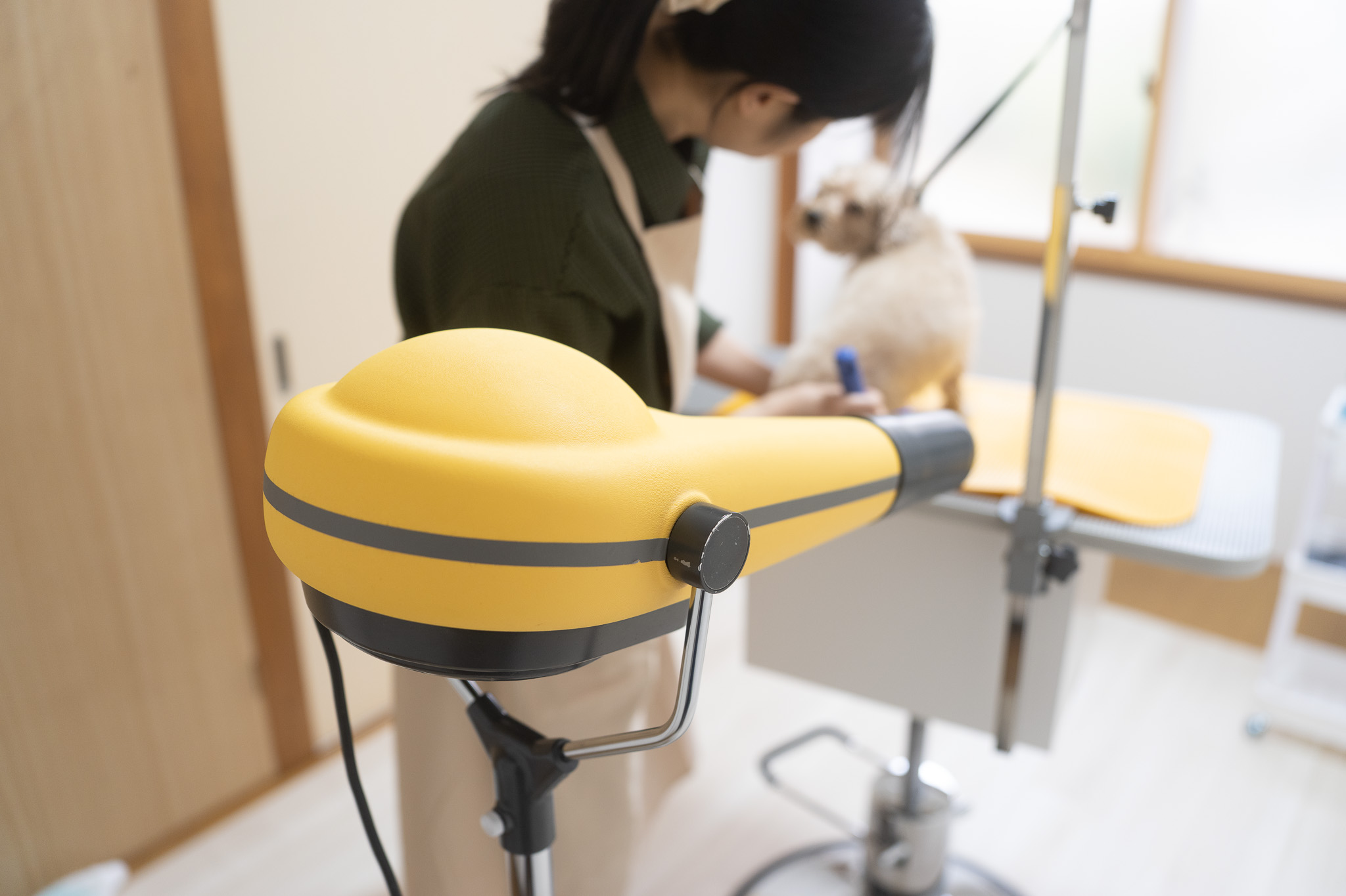 ブローが苦手な子はブロワーは使いません